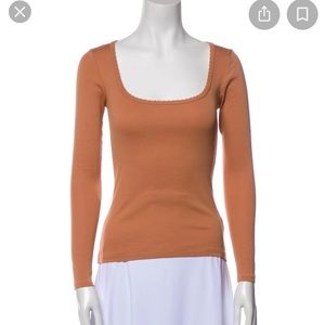 DÔEN Scoop Neck Long Sleeve Top XS